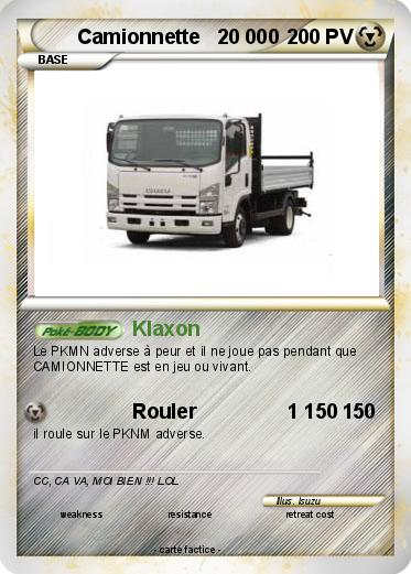 Pokemon Camionnette   20 000