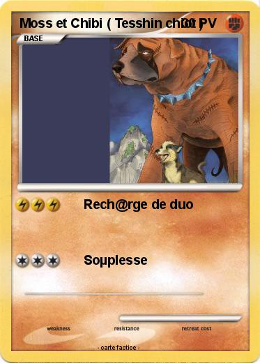 Pokemon Moss et Chibi ( Tesshin chiot )