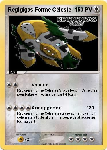 Pokemon Regigigas Forme Céleste