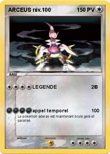Pokemon ARCEUS niv.100