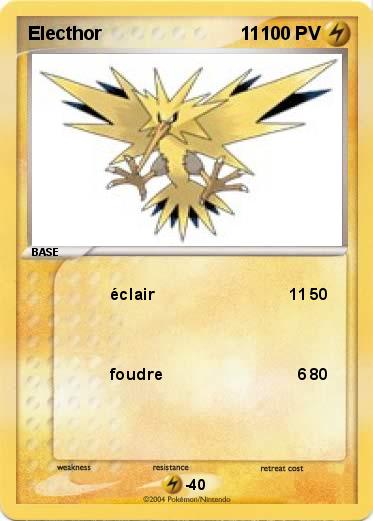 Pokemon Electhor                           11                             