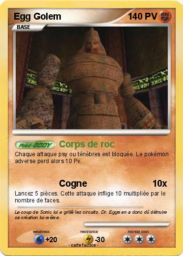 Pokemon Egg Golem