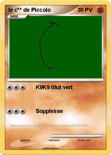 Pokemon le c** de Piccolo