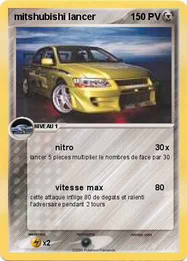 Pokemon mitshubishi lancer