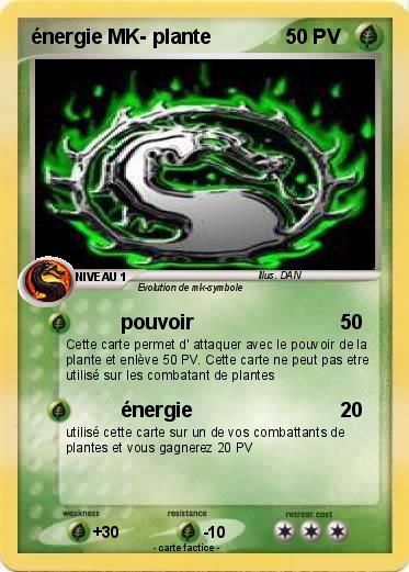 Pokemon énergie MK- plante