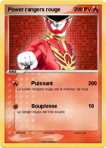 Pokemon Power rangers rouge