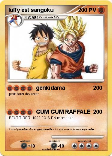 Pokemon luffy est sangoku