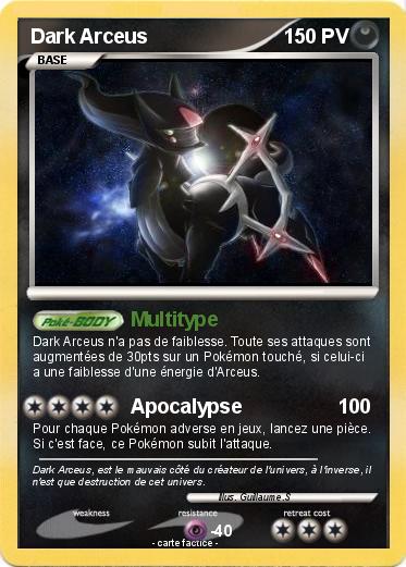 Pokemon Dark Arceus
