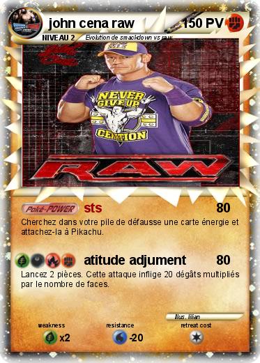 Pokemon john cena raw