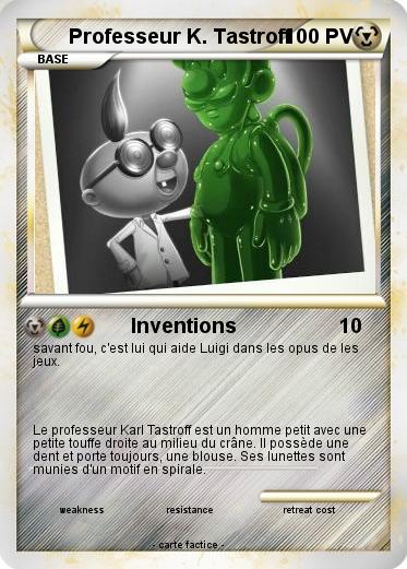 Pokemon Professeur K. Tastroff