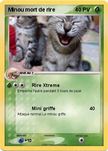 Pokemon Minou mort de rire