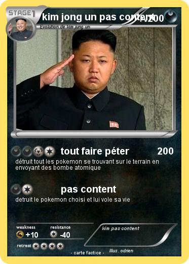Pokemon kim jong un pas content
