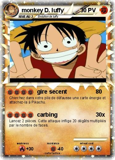 Pokemon monkey D. luffy