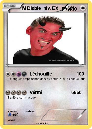Pokemon M Diable  niv. EX   pv666
