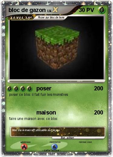 Pokemon bloc de gazon