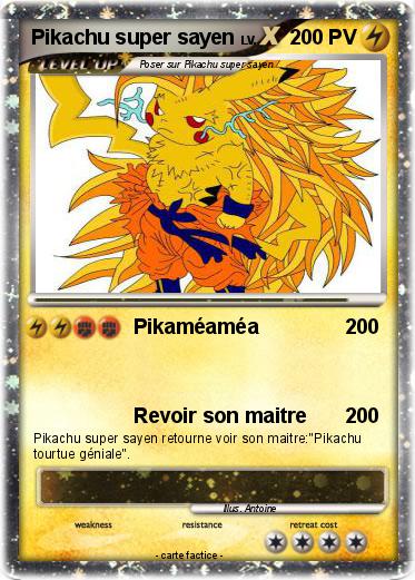 Pokemon Pikachu super sayen