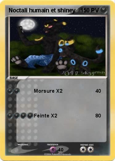Pokemon Noctali humain et shiney