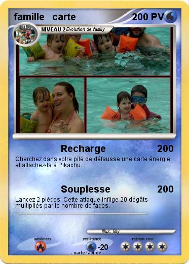 Pokemon famille   carte