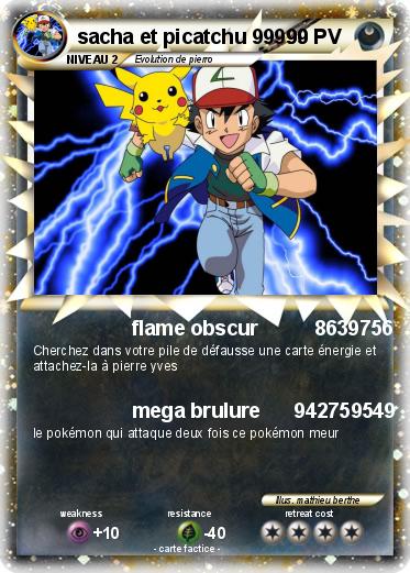 Pokemon sacha et picatchu 99999