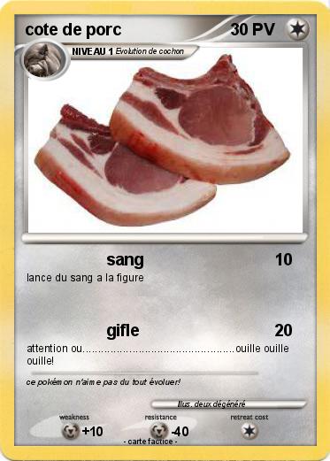 Pokemon cote de porc