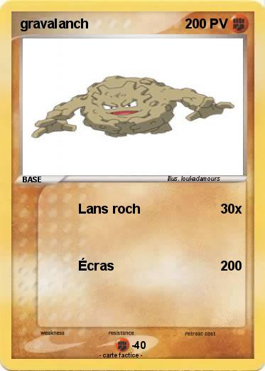 Pokemon gravalanch