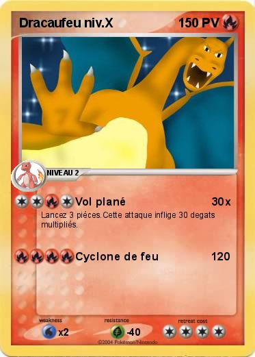 Pokemon Dracaufeu niv.X