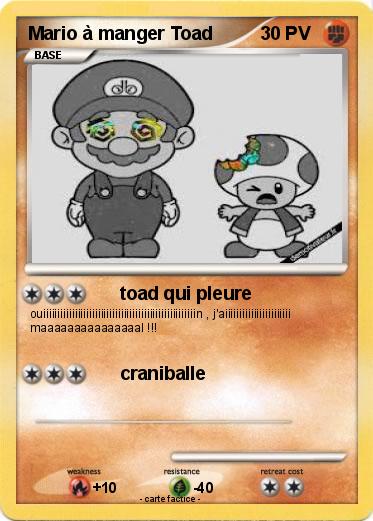 Pokemon Mario à manger Toad