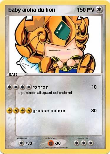 Pokemon baby aiolia du lion