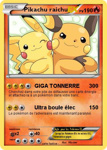Pokemon Pikachu raichu