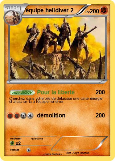 Pokemon équipe helldiver 2