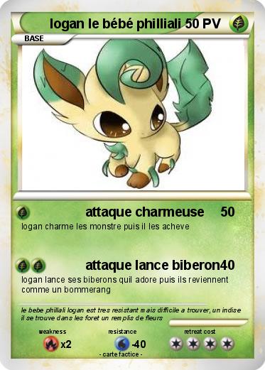 Pokemon logan le bébé philliali