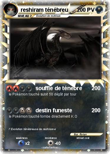 Pokemon reshiram ténébreu