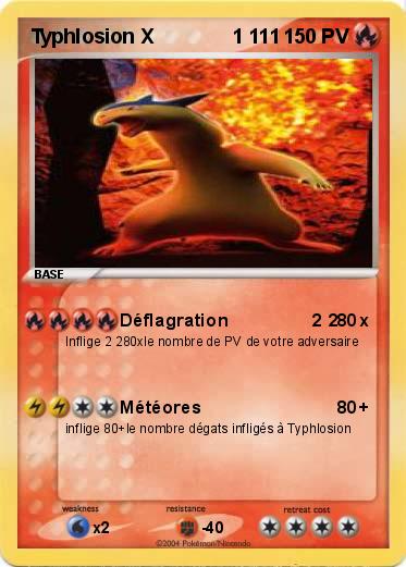 Pokemon Typhlosion X              1 111