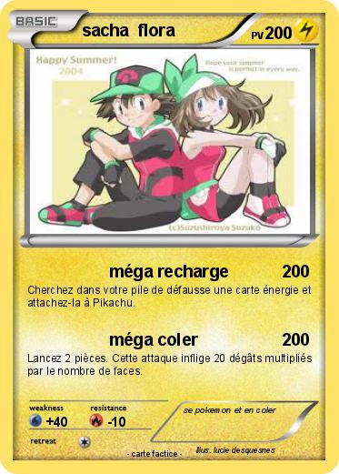 Pokemon sacha  flora