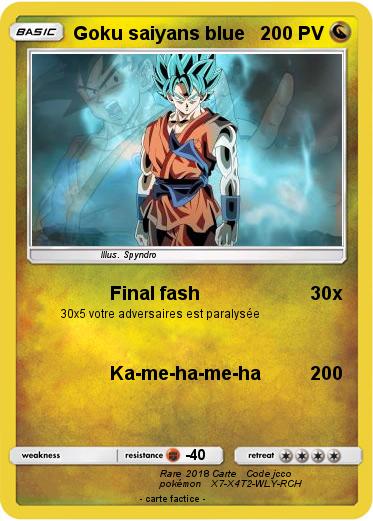 Pokemon Goku saiyans blue