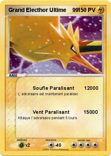 Pokemon Grand Electhor Ultime    99  