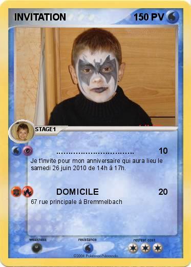 Pokemon INVITATION