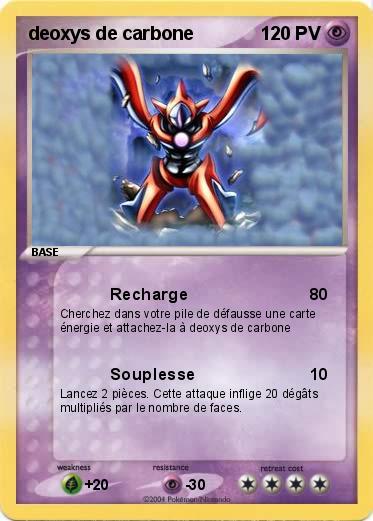 Pokemon deoxys de carbone
