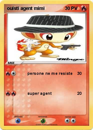 Pokemon ouisti agent mimi
