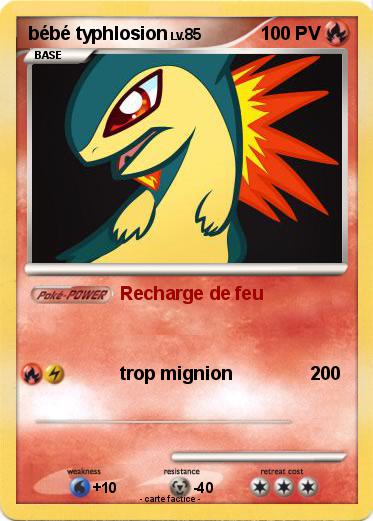 Pokemon bébé typhlosion