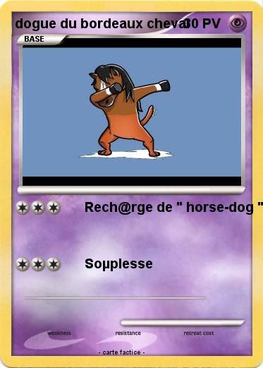 Pokemon dogue du bordeaux cheval