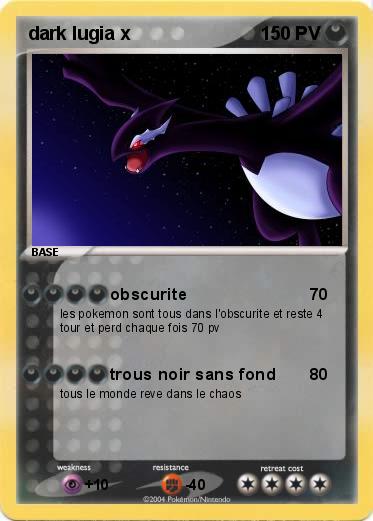 Pokemon dark lugia x