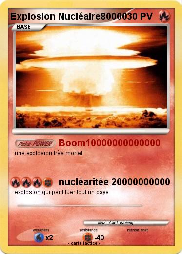 Pokemon Explosion Nucléaire80000