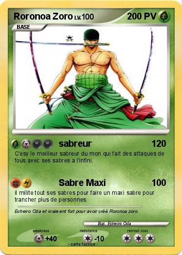 Pokemon Roronoa Zoro