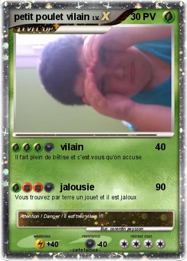Pokemon petit poulet vilain