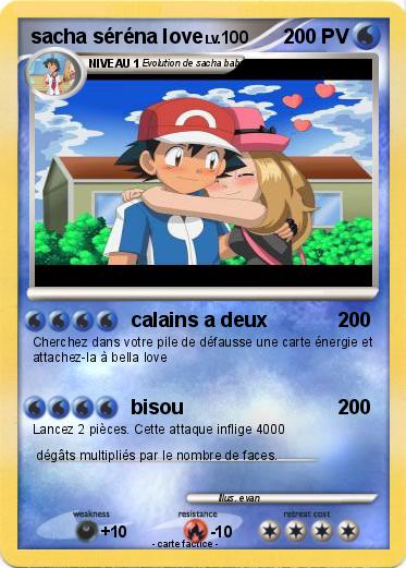 Pokemon sacha séréna love