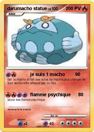 Pokemon darumacho statue