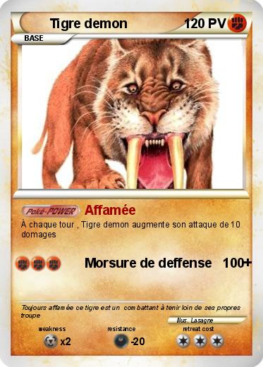 Pokemon Tigre demon