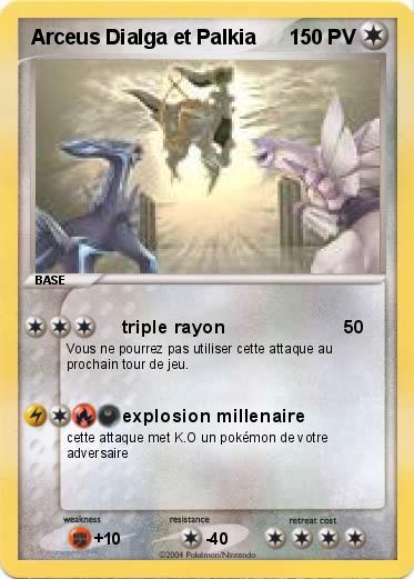 Pokemon Arceus Dialga et Palkia