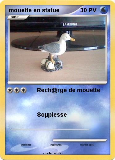 Pokemon mouette en statue